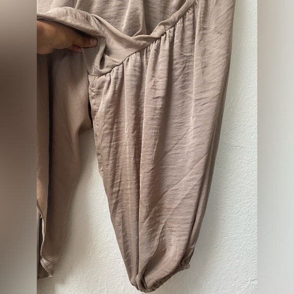 CECE womens blouses xl color low coffee long sleeve high neck light dress fabric - Picture 3 of 8